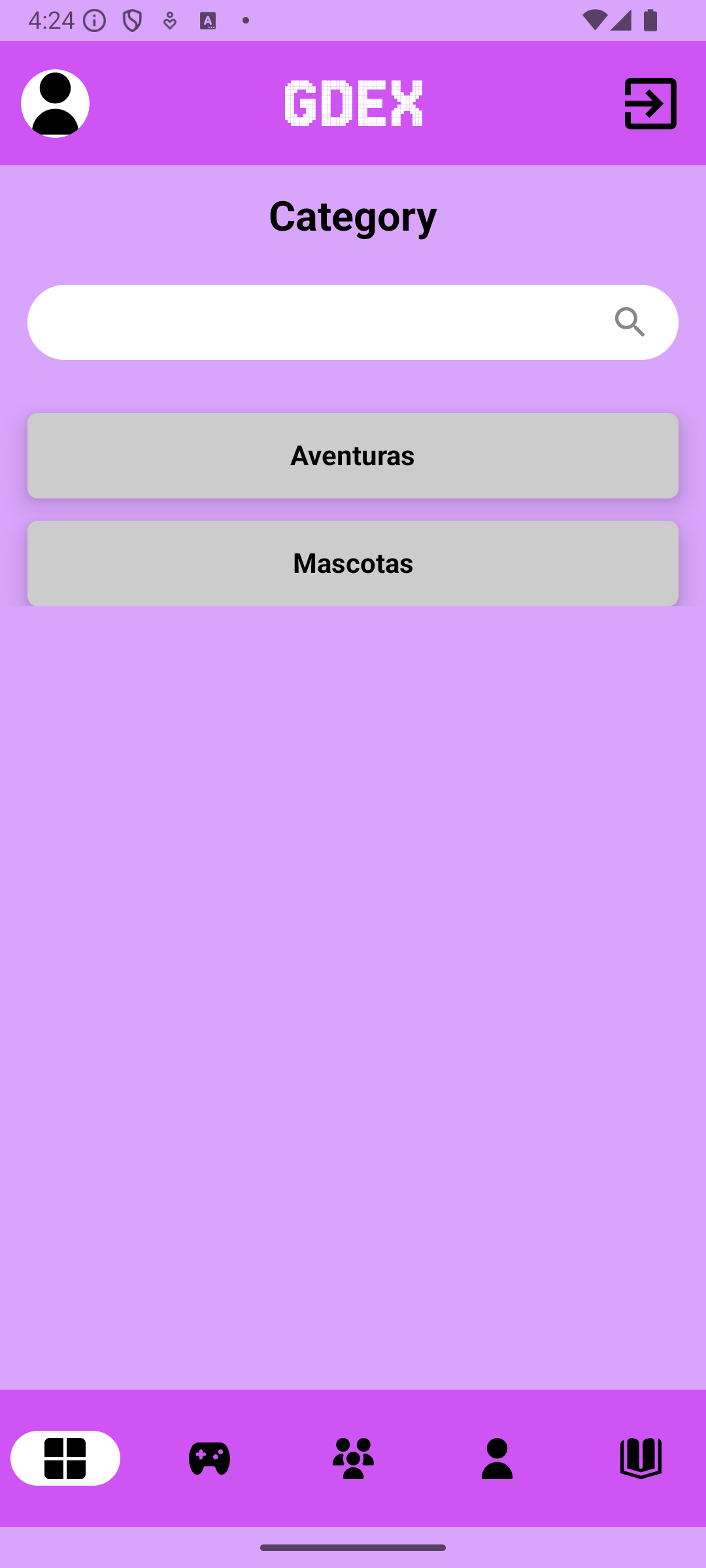 listCategories