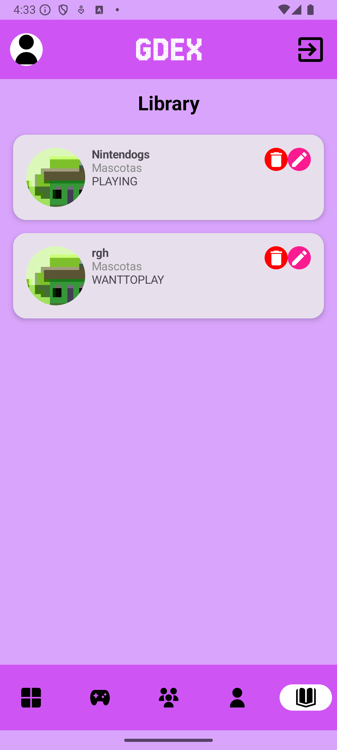 listLibrary